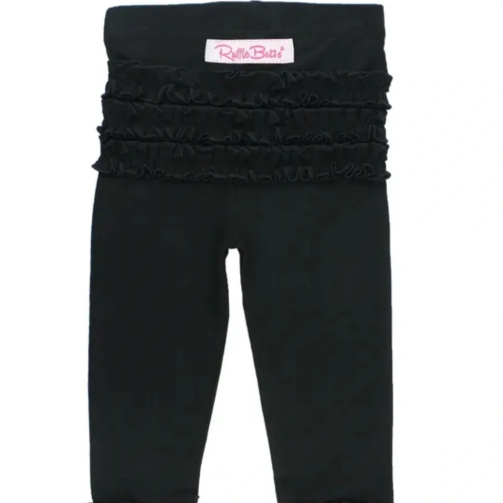 Ruffle Butts Baby Girl Solid Ruffle Leggings 12-18 months NWT - Picture 2 of 4